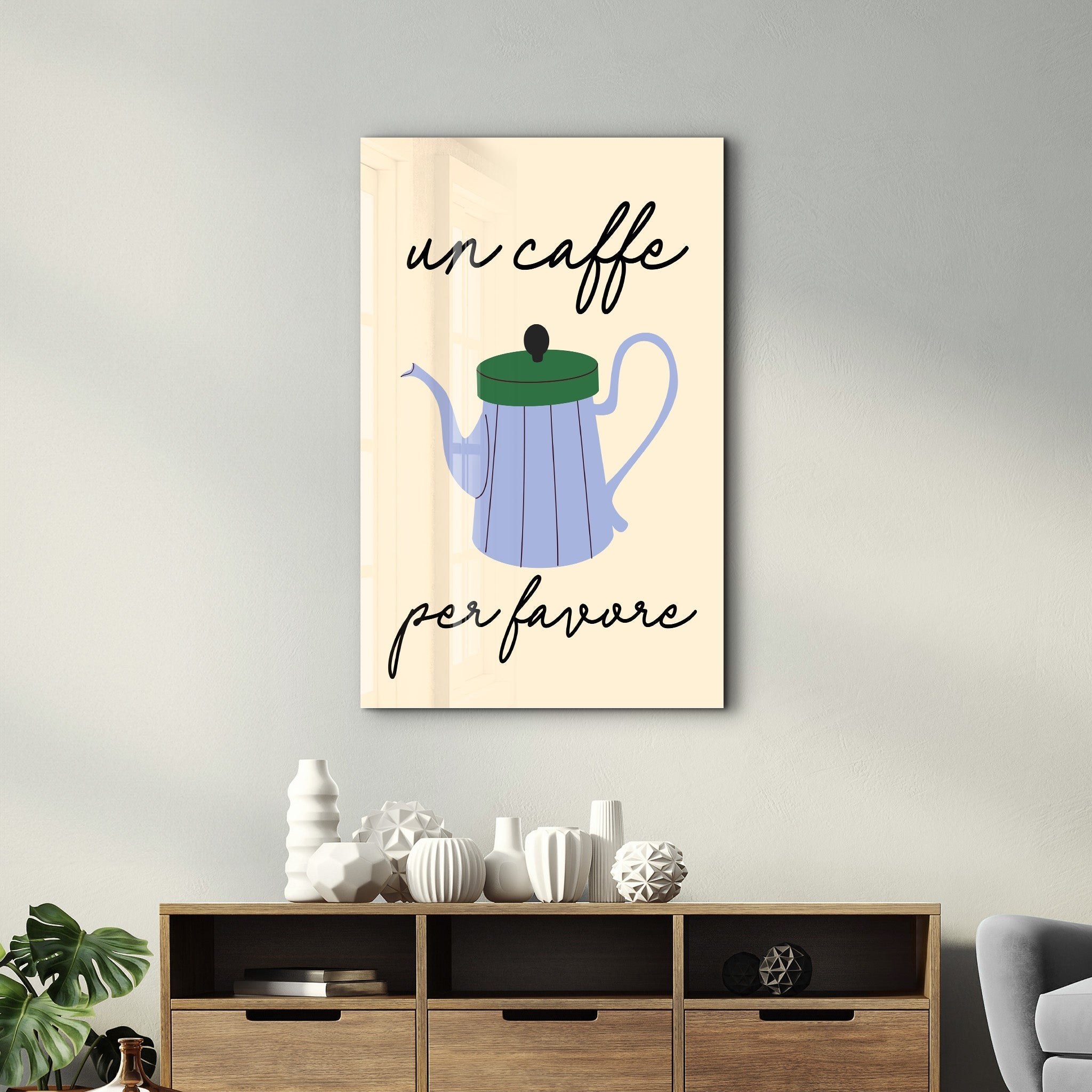 Poster gourmand "Un Caffè Per Favore"
