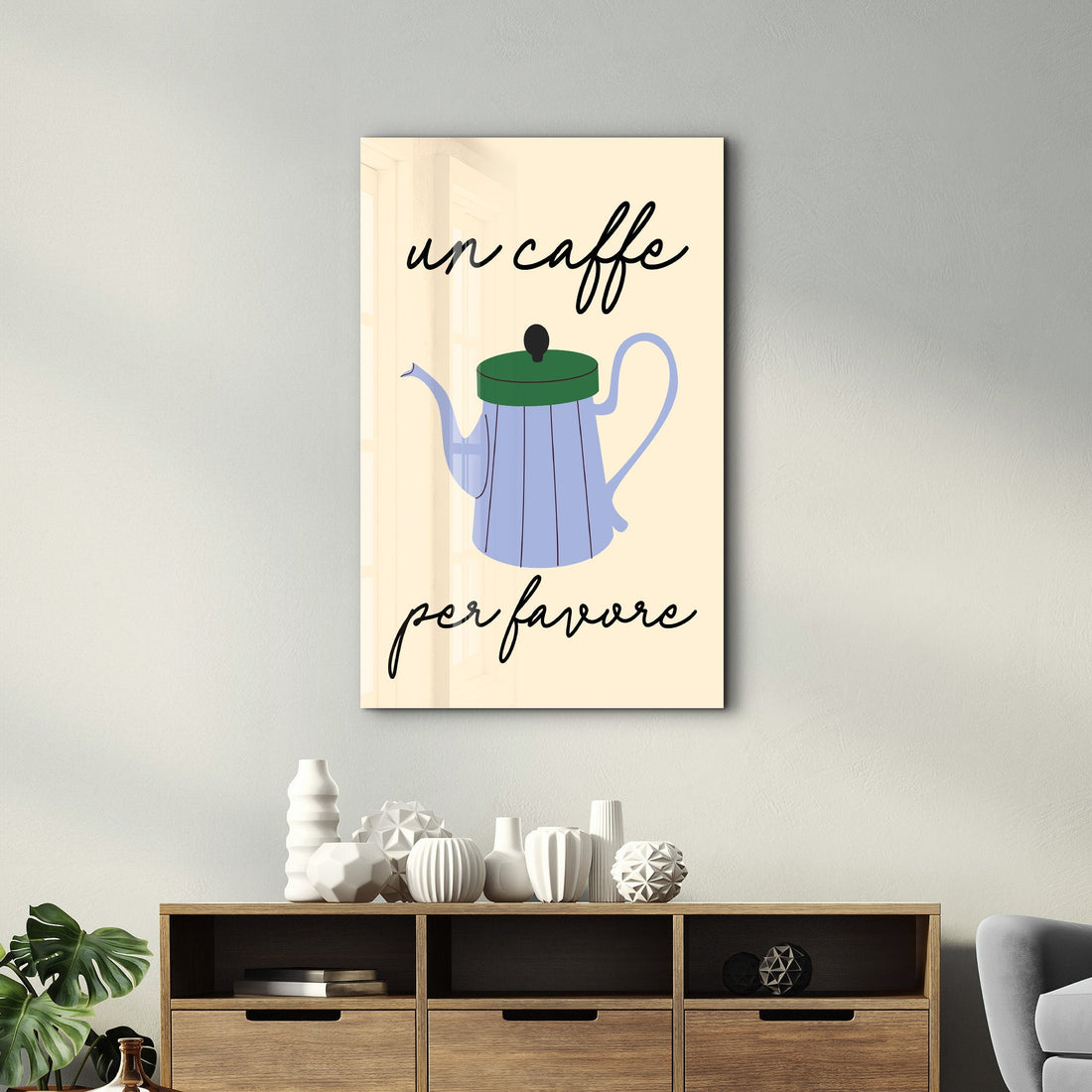 Poster gourmand "Un Caffè Per Favore"