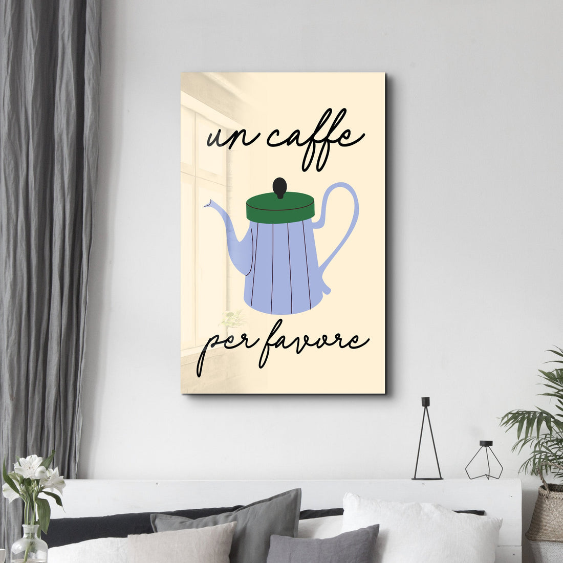 Poster gourmand "Un Caffè Per Favore"