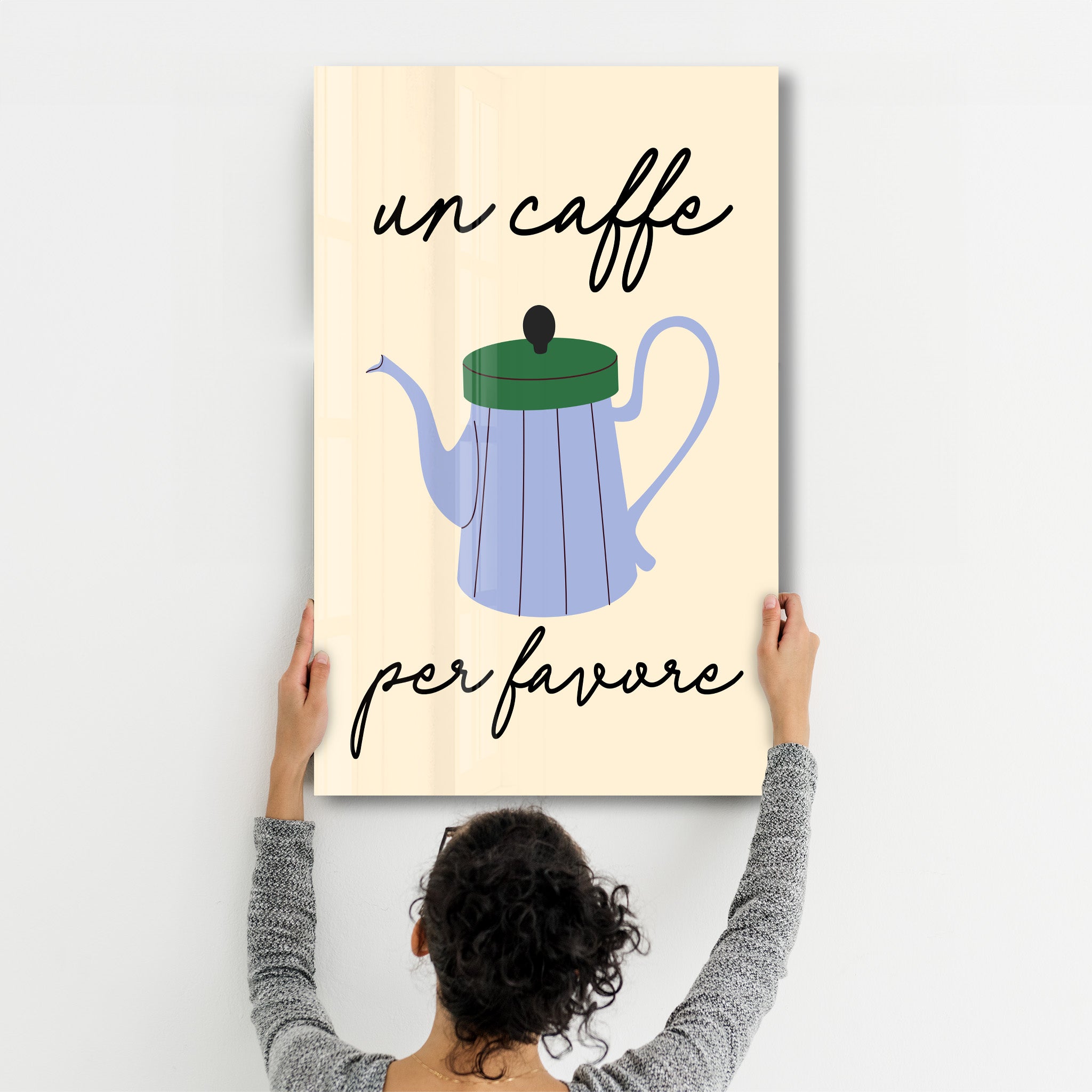Poster gourmand "Un Caffè Per Favore"