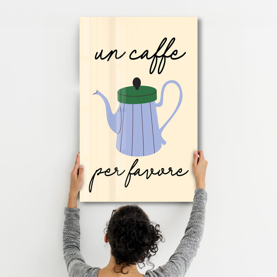 Poster gourmand "Un Caffè Per Favore"
