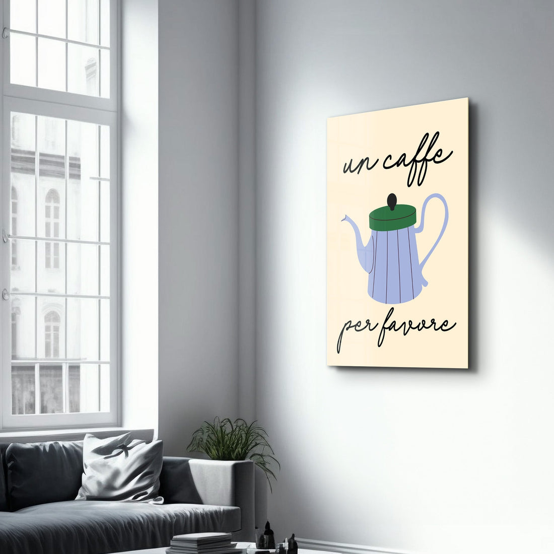 Poster gourmand "Un Caffè Per Favore"