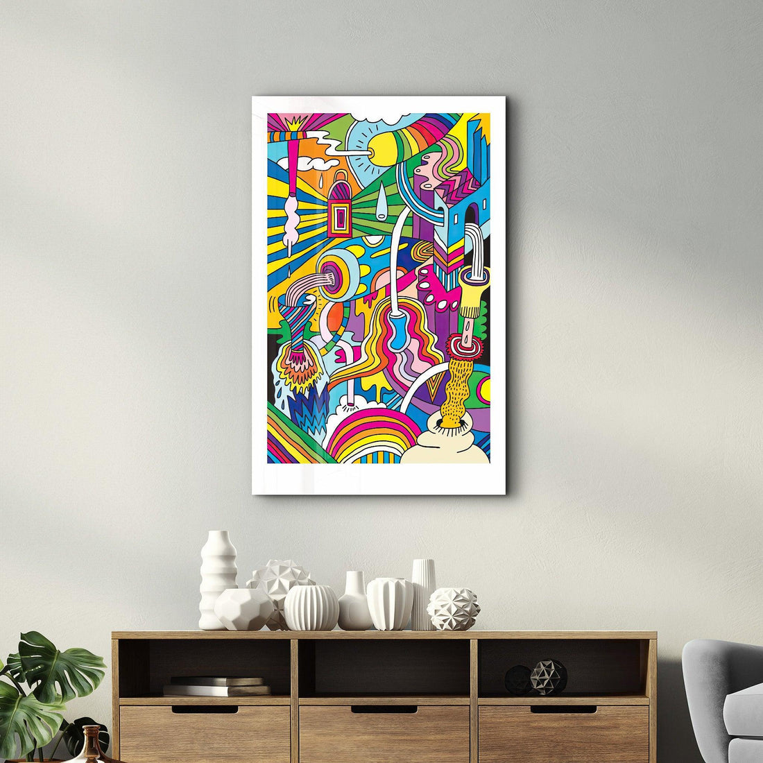 Poster décoratif "Psychedelic Flow"