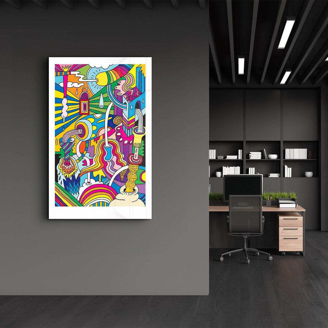 Poster décoratif "Psychedelic Flow"