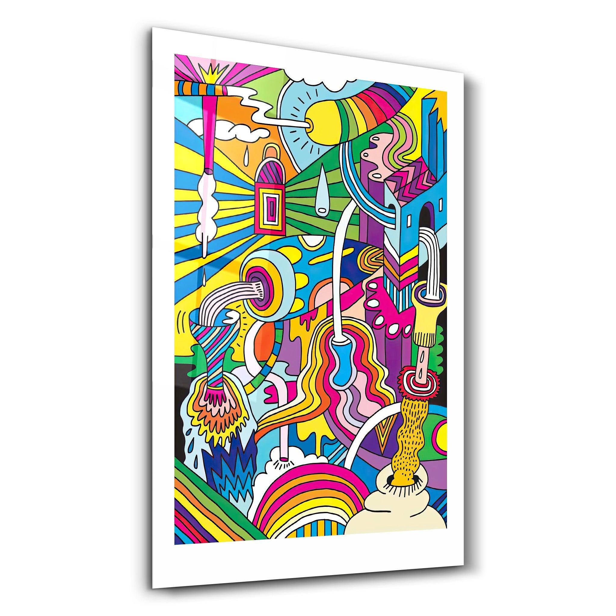 Poster décoratif "Psychedelic Flow"