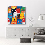 Tableau Animaux Abstraits Colorés