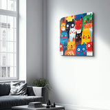 Tableau Animaux Abstraits Colorés