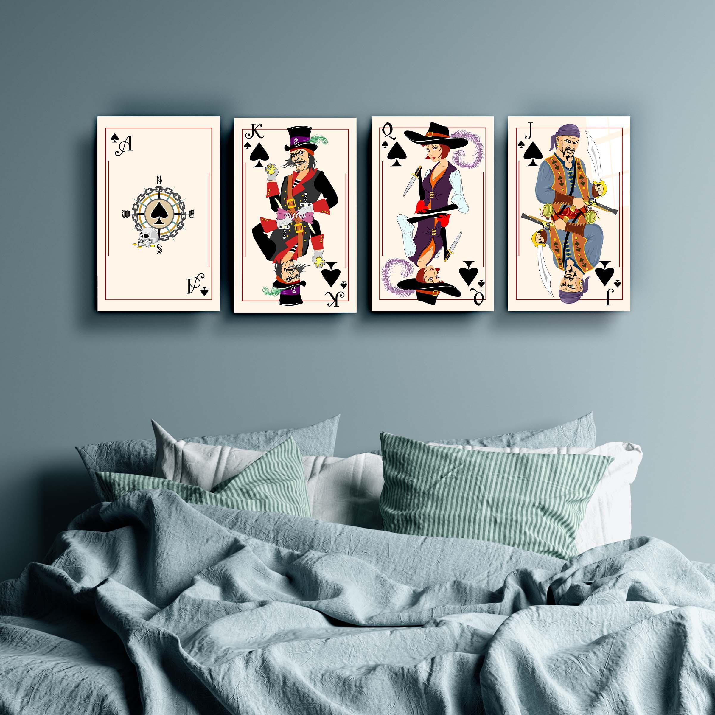 Jeu de Cartes Pirate – Série Pique (As, Roi, Dame, Valet)