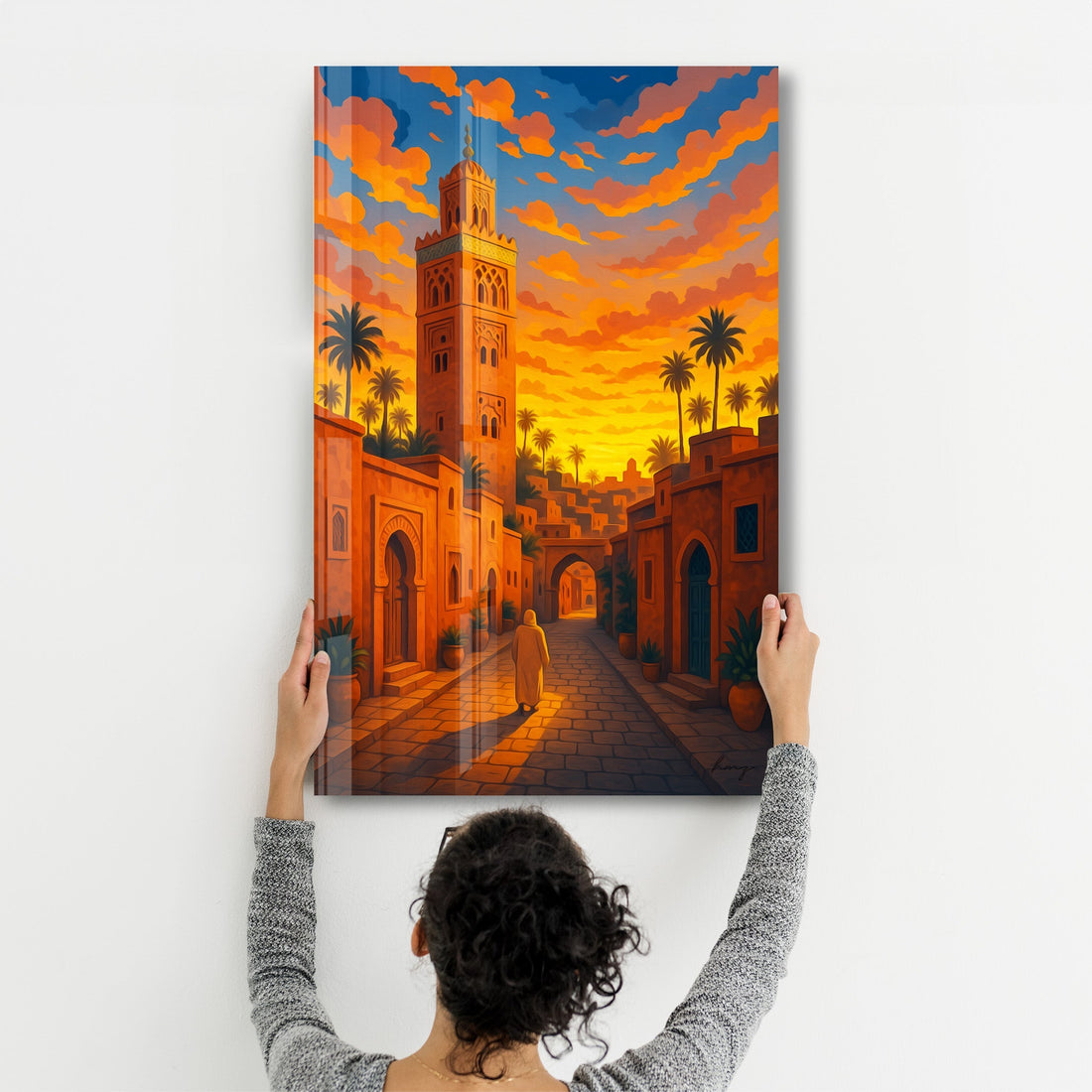 Tableau Oriental – Coucher de Soleil & Minaret