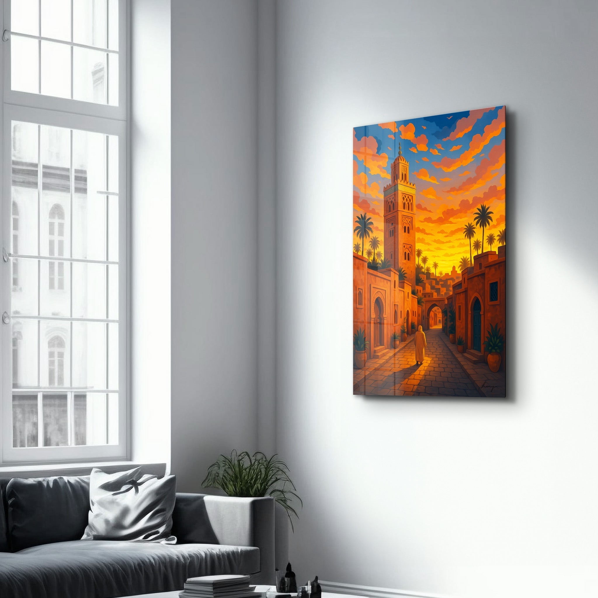 Tableau Oriental – Coucher de Soleil & Minaret