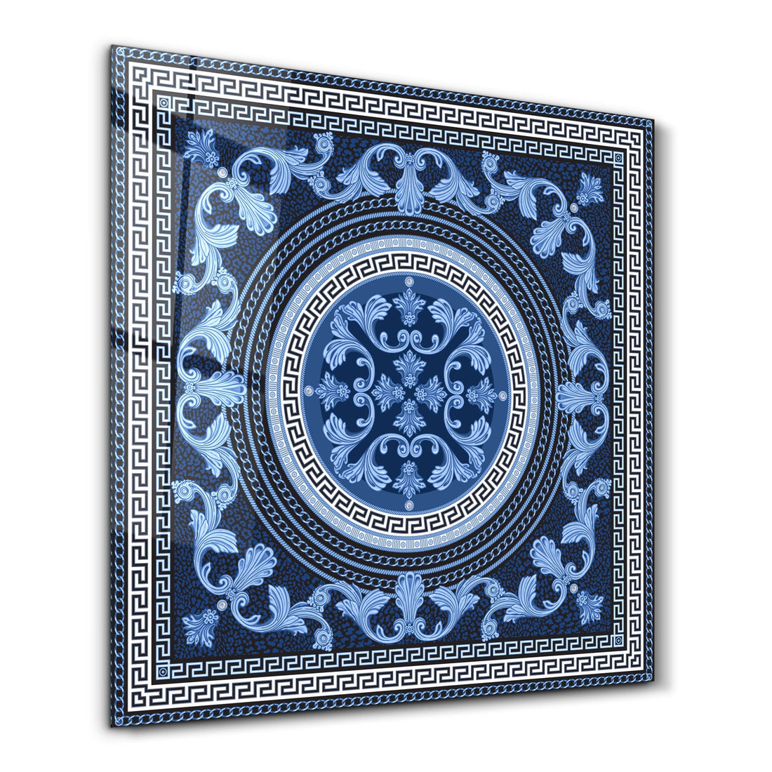 Tableau Décoratif Bleu Symétrique