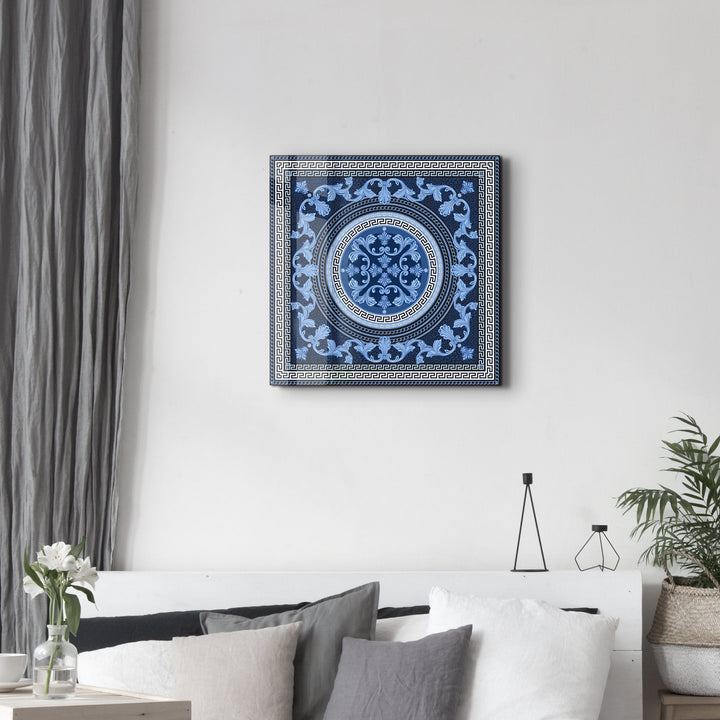 Tableau Décoratif Bleu Symétrique