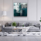 Tableau Mural "Profondeur Émeraude"