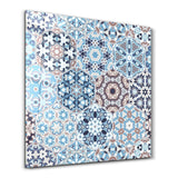 Poster décoratif "Mediterranean Hexagonal Mosaic"