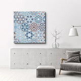Poster décoratif "Mediterranean Hexagonal Mosaic"