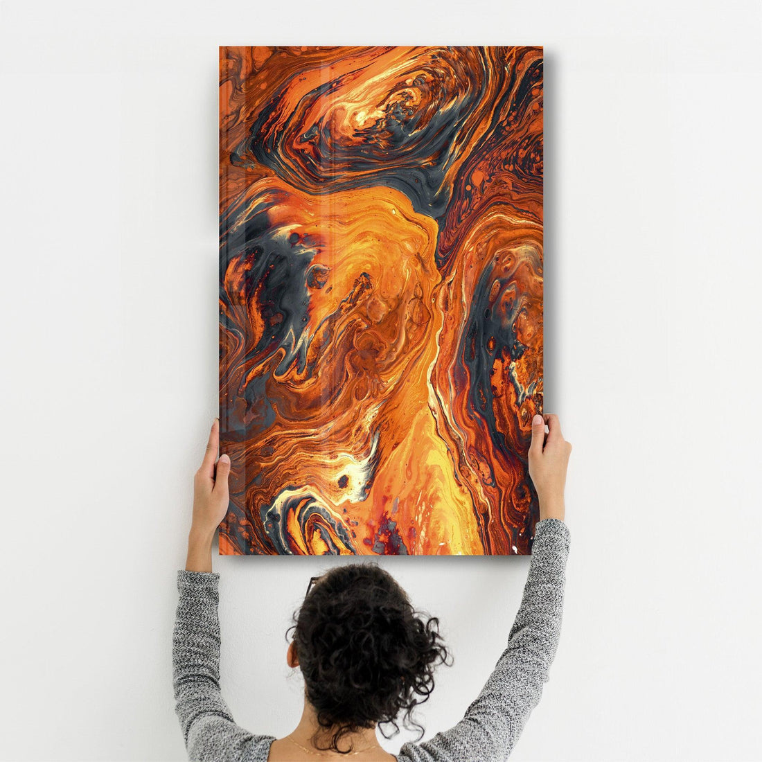 Poster décoratif "Fluid Fire – Abstract Edition"