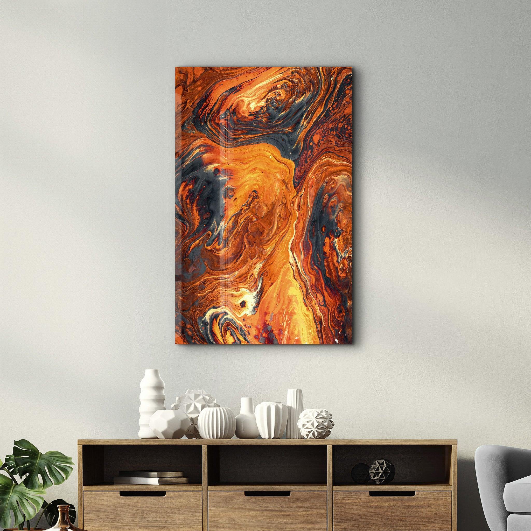 Poster décoratif "Fluid Fire – Abstract Edition"