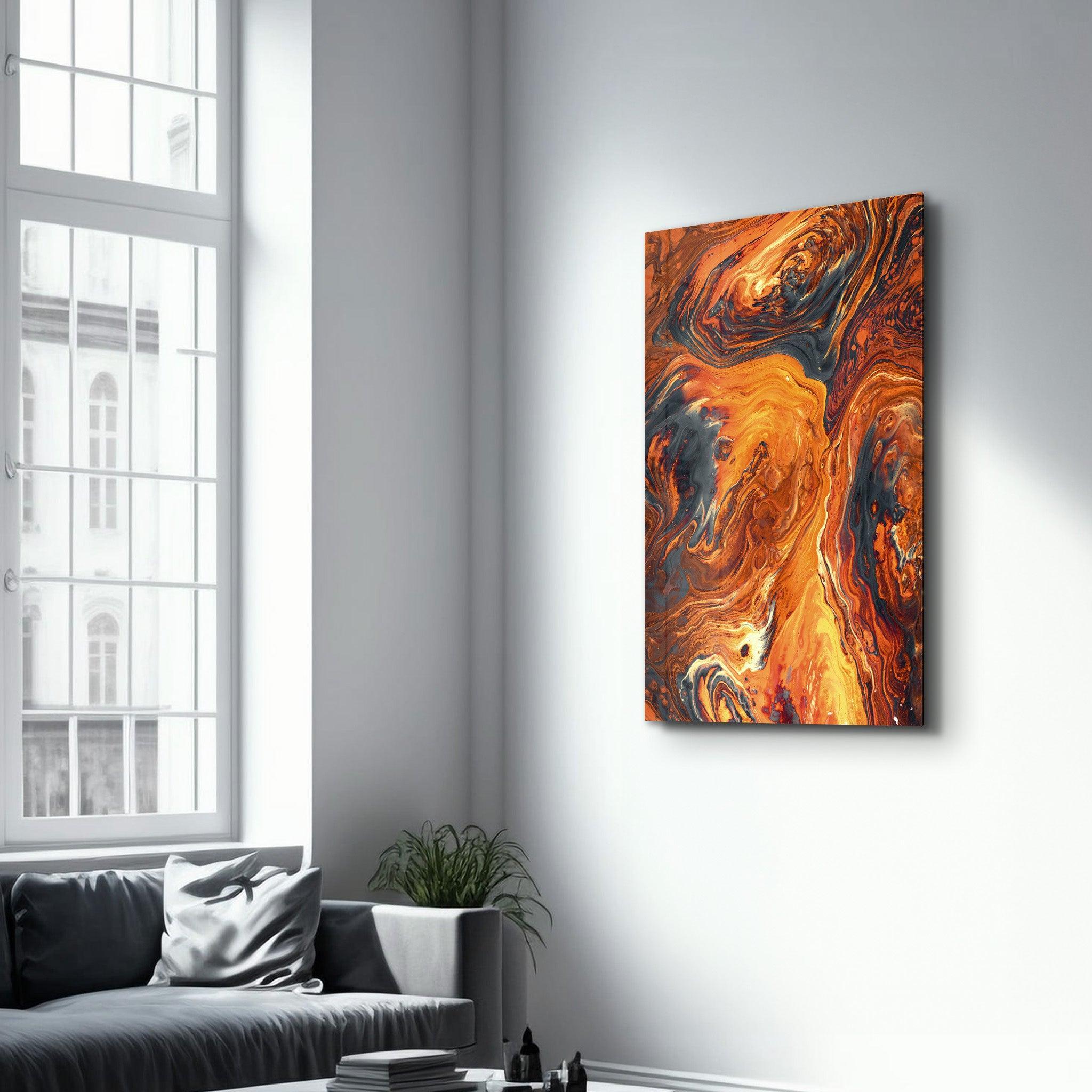 Poster décoratif "Fluid Fire – Abstract Edition"