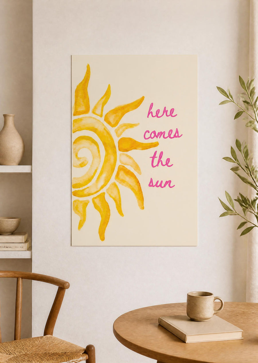 Tableau Décoratif - Here Comes the Sun