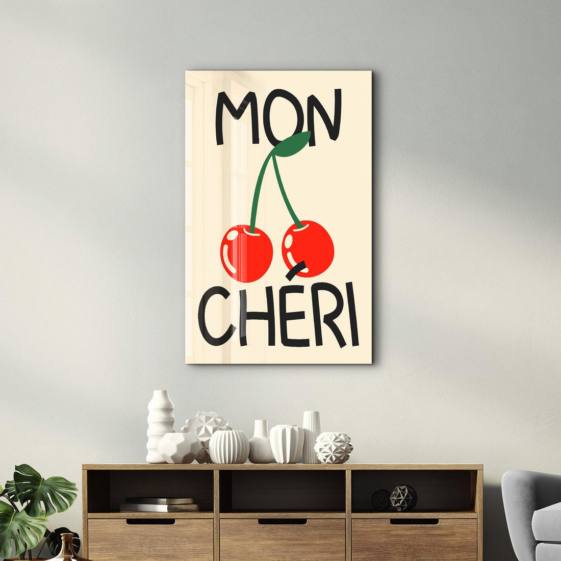 Poster romantique "MON CHÉRI"