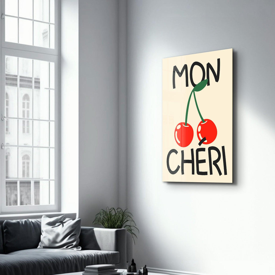 Poster romantique "MON CHÉRI"