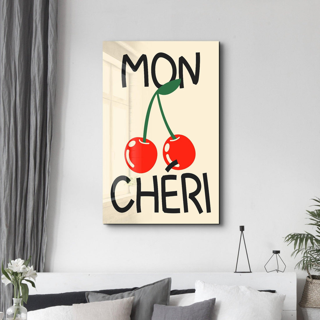 Poster romantique "MON CHÉRI"