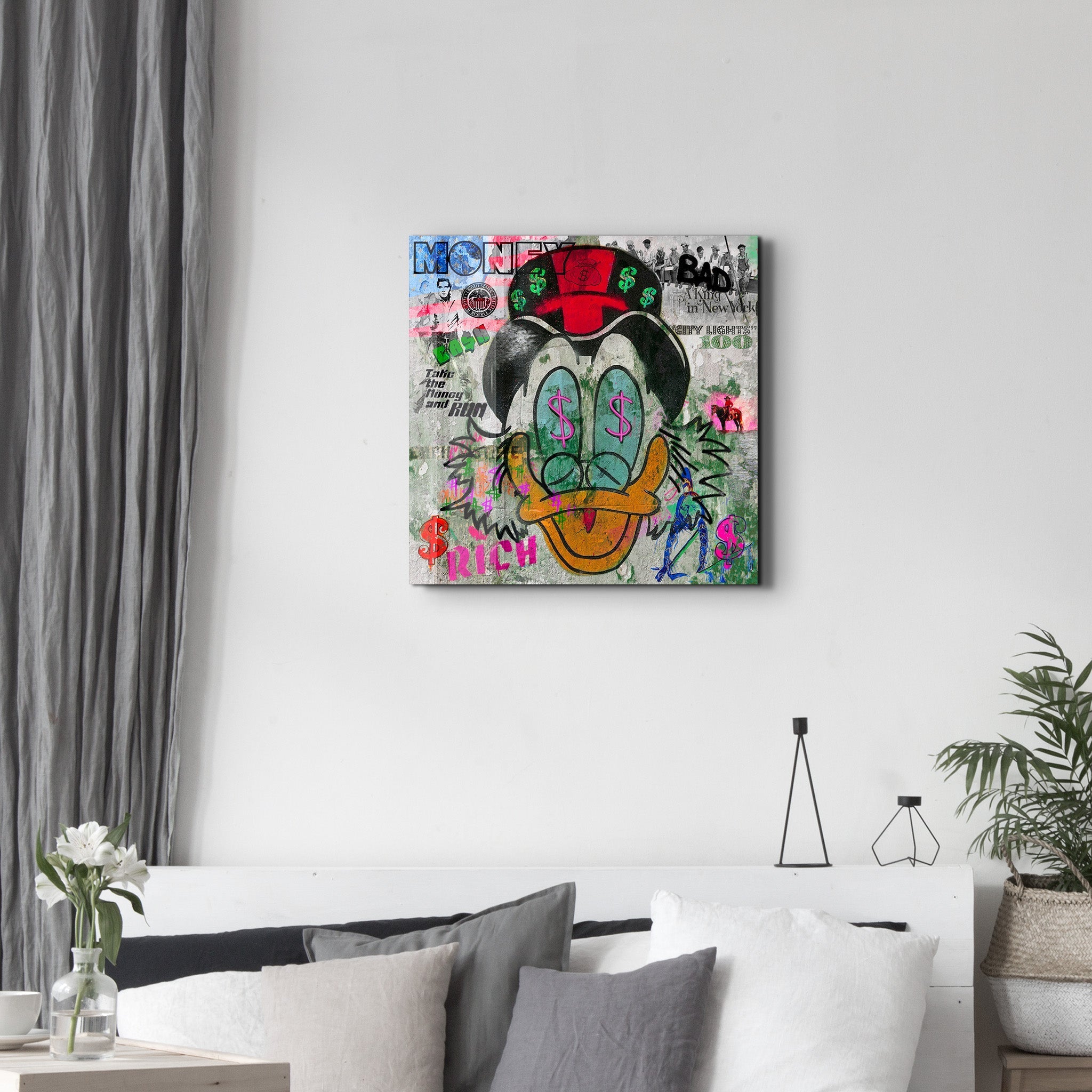 Poster Pop Art "MONEY & CASH"