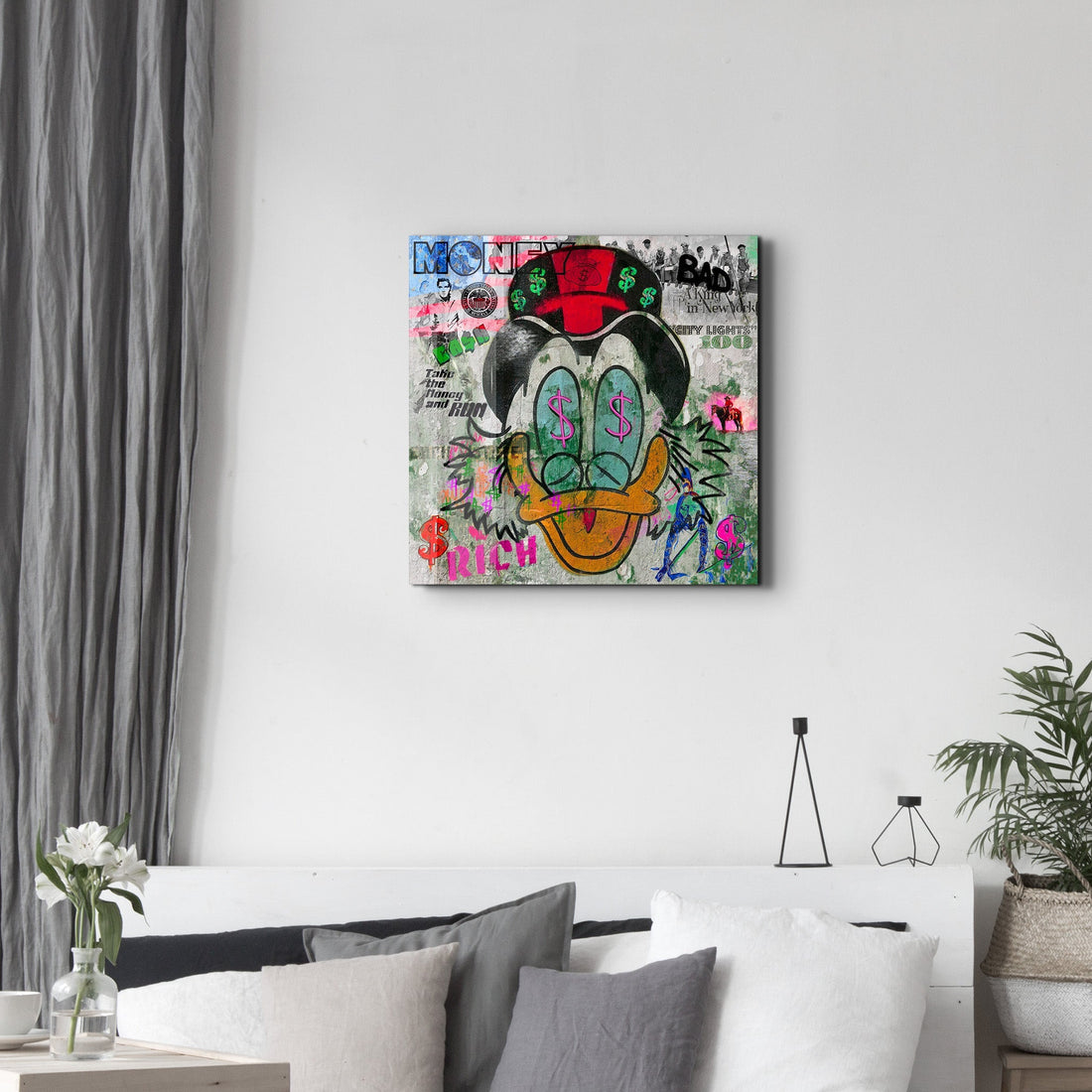 Poster Pop Art "MONEY & CASH"