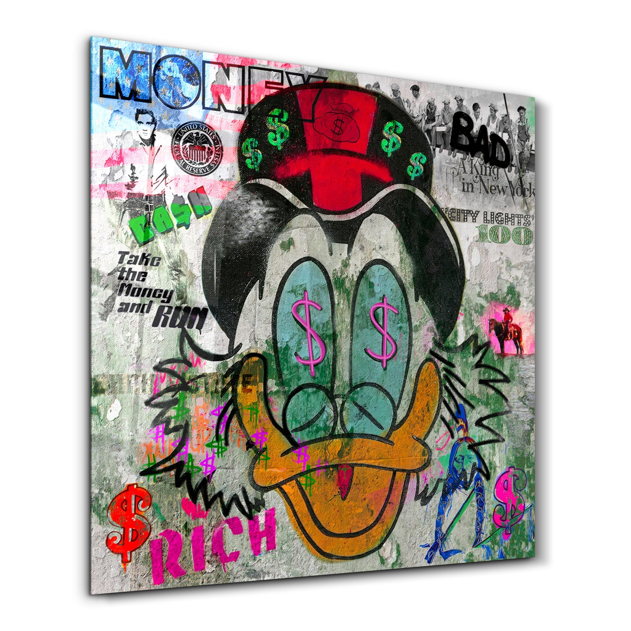 Poster Pop Art "MONEY & CASH"