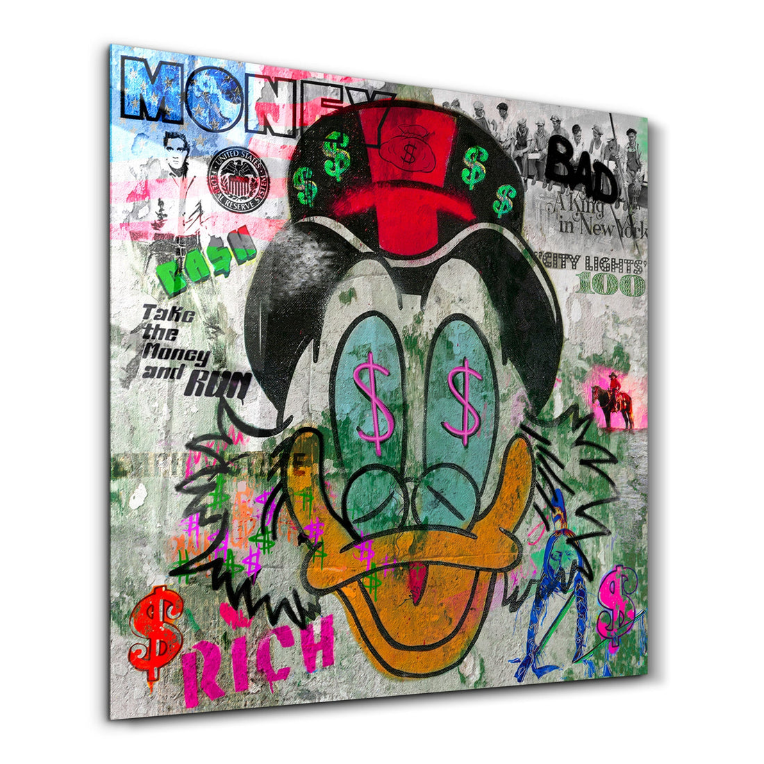 Poster Pop Art "MONEY & CASH"