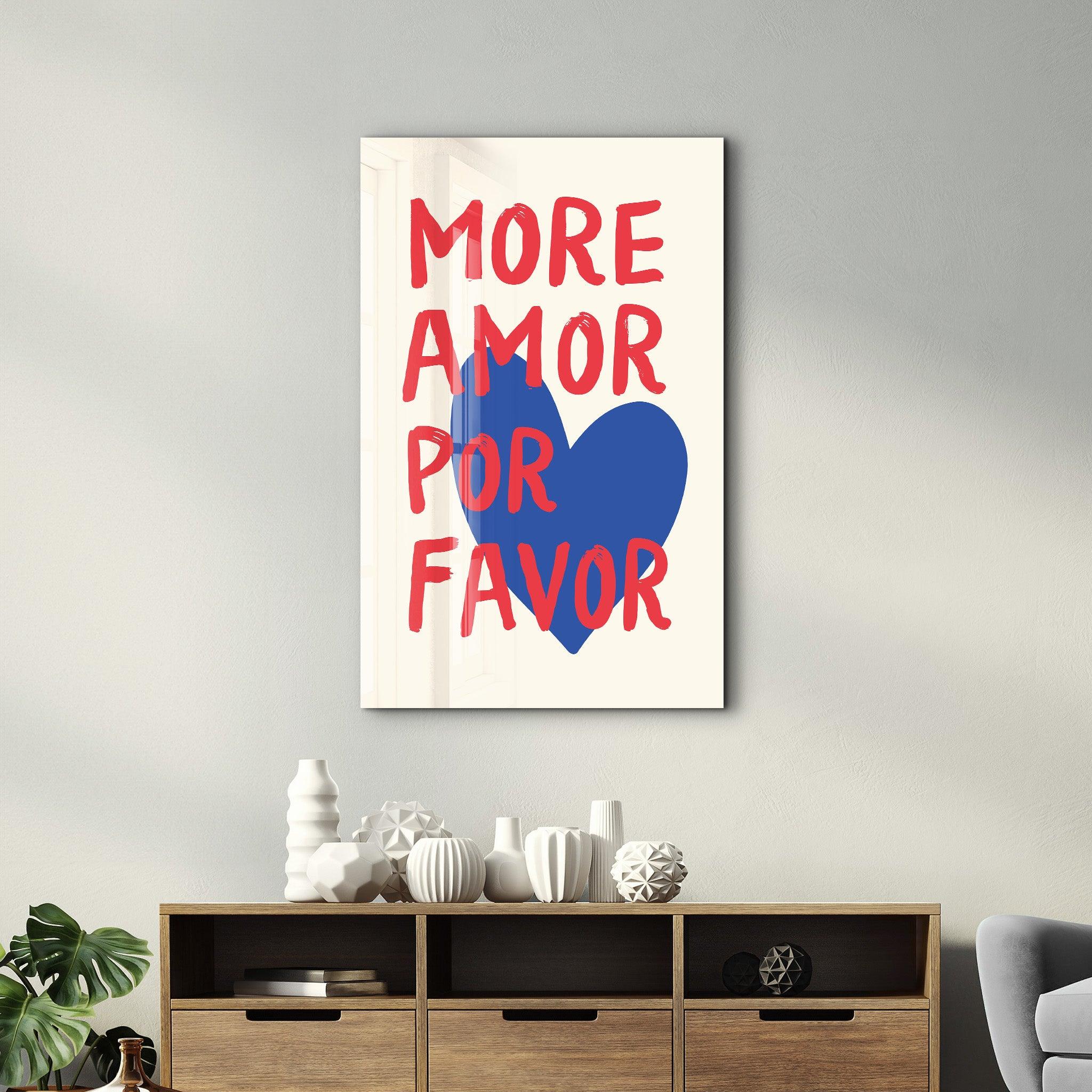 Poster engagé "MORE AMOR POR FAVOR"