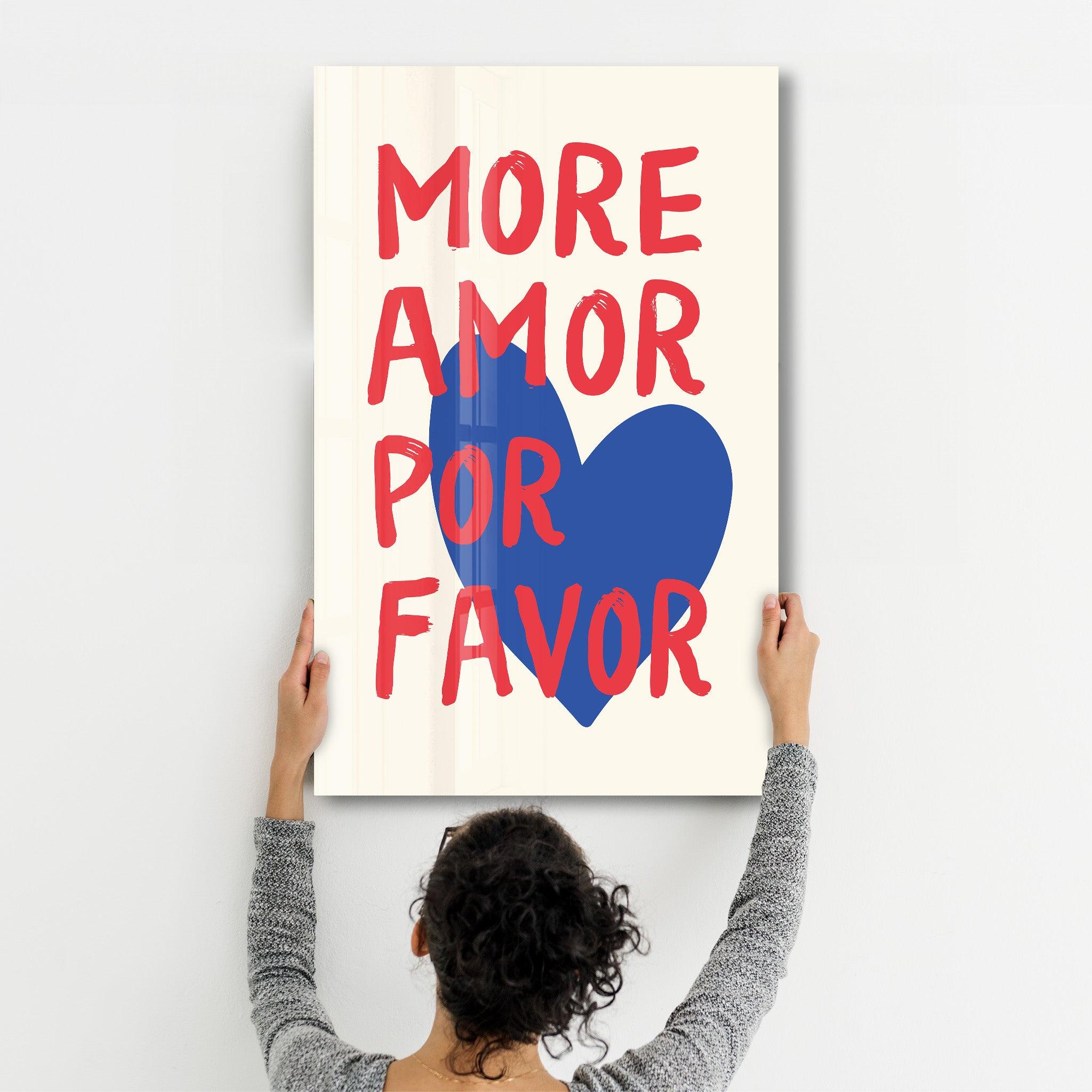 Poster engagé "MORE AMOR POR FAVOR"