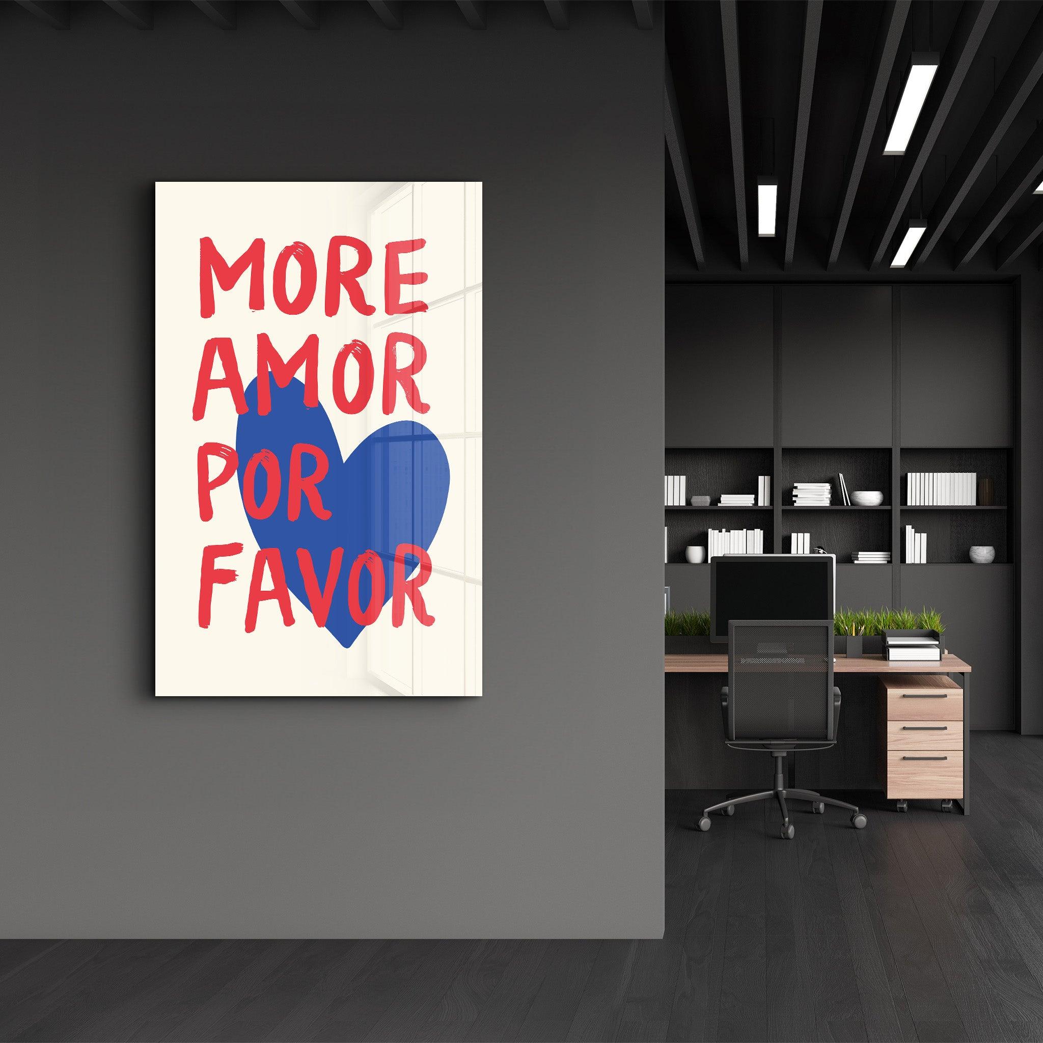 Poster engagé "MORE AMOR POR FAVOR"
