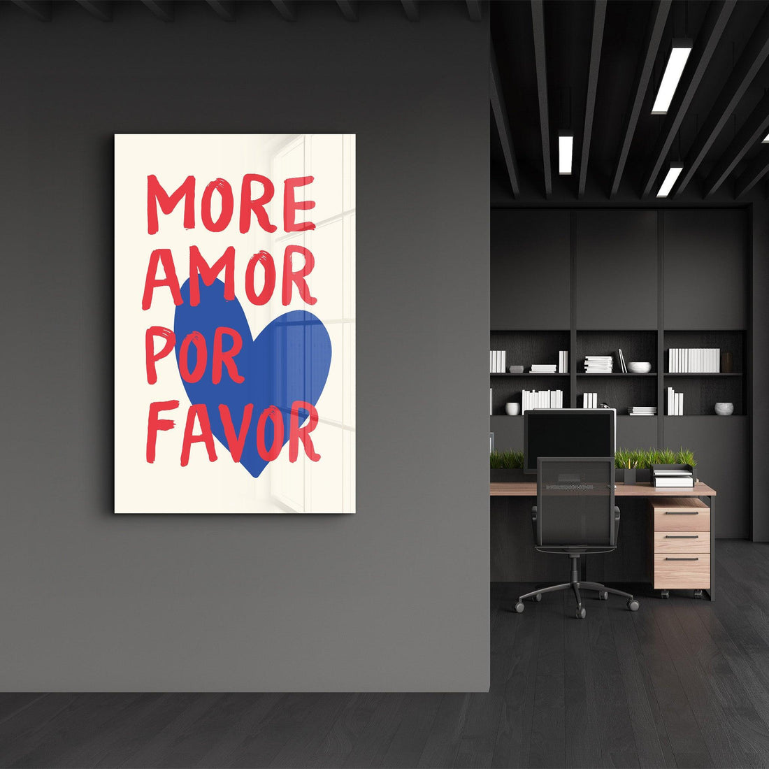 Poster engagé "MORE AMOR POR FAVOR"