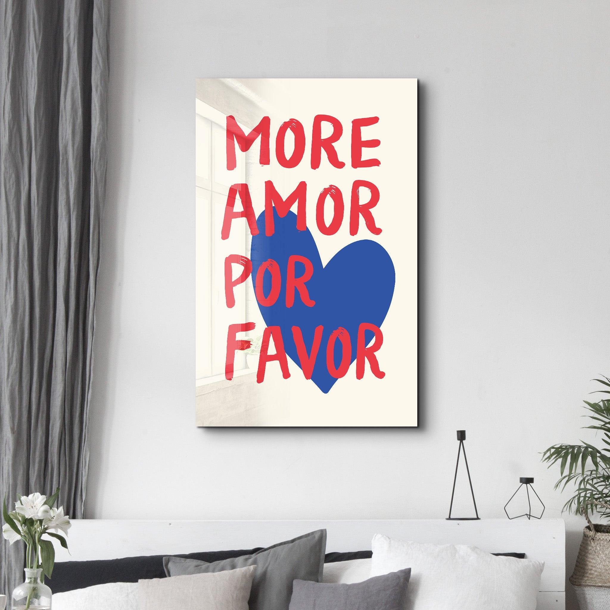 Poster engagé "MORE AMOR POR FAVOR"