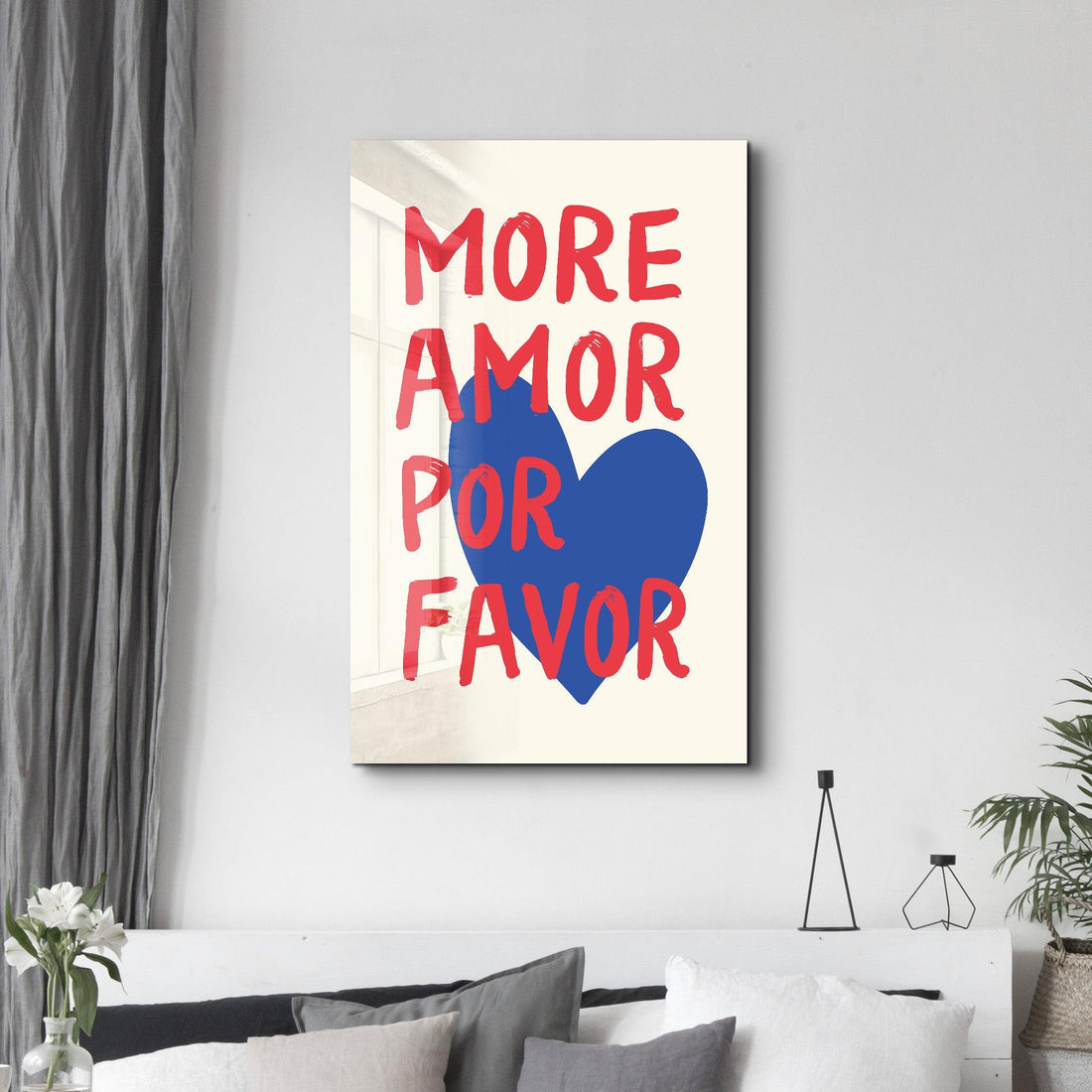 Poster engagé "MORE AMOR POR FAVOR"