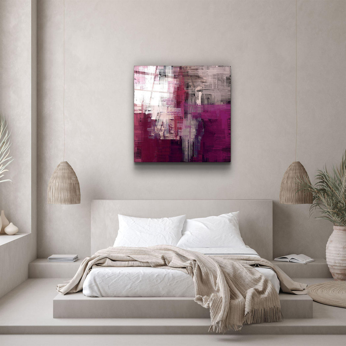 Tableau Mural "Nuances Pourpres"