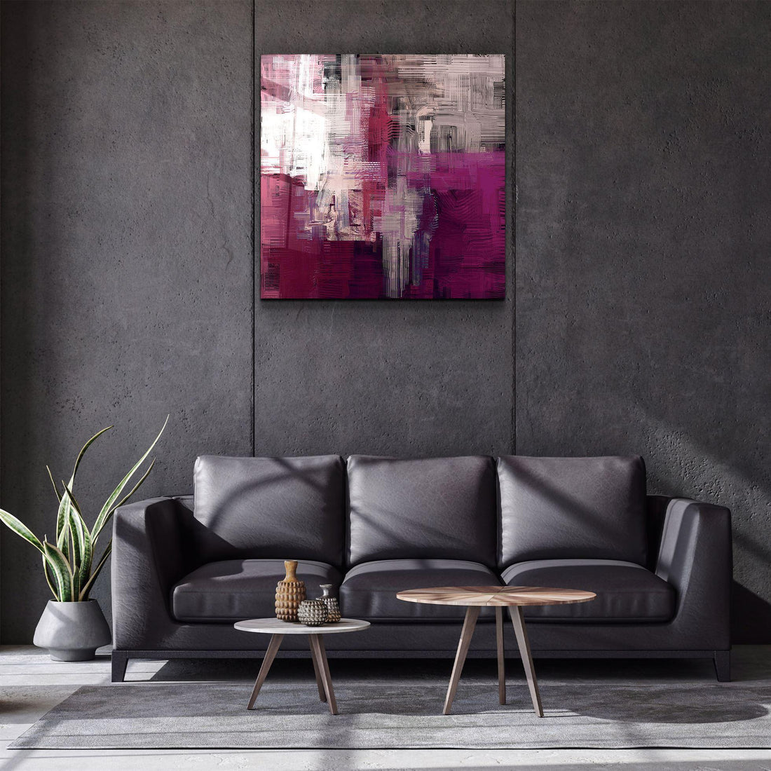 Tableau Mural "Nuances Pourpres"