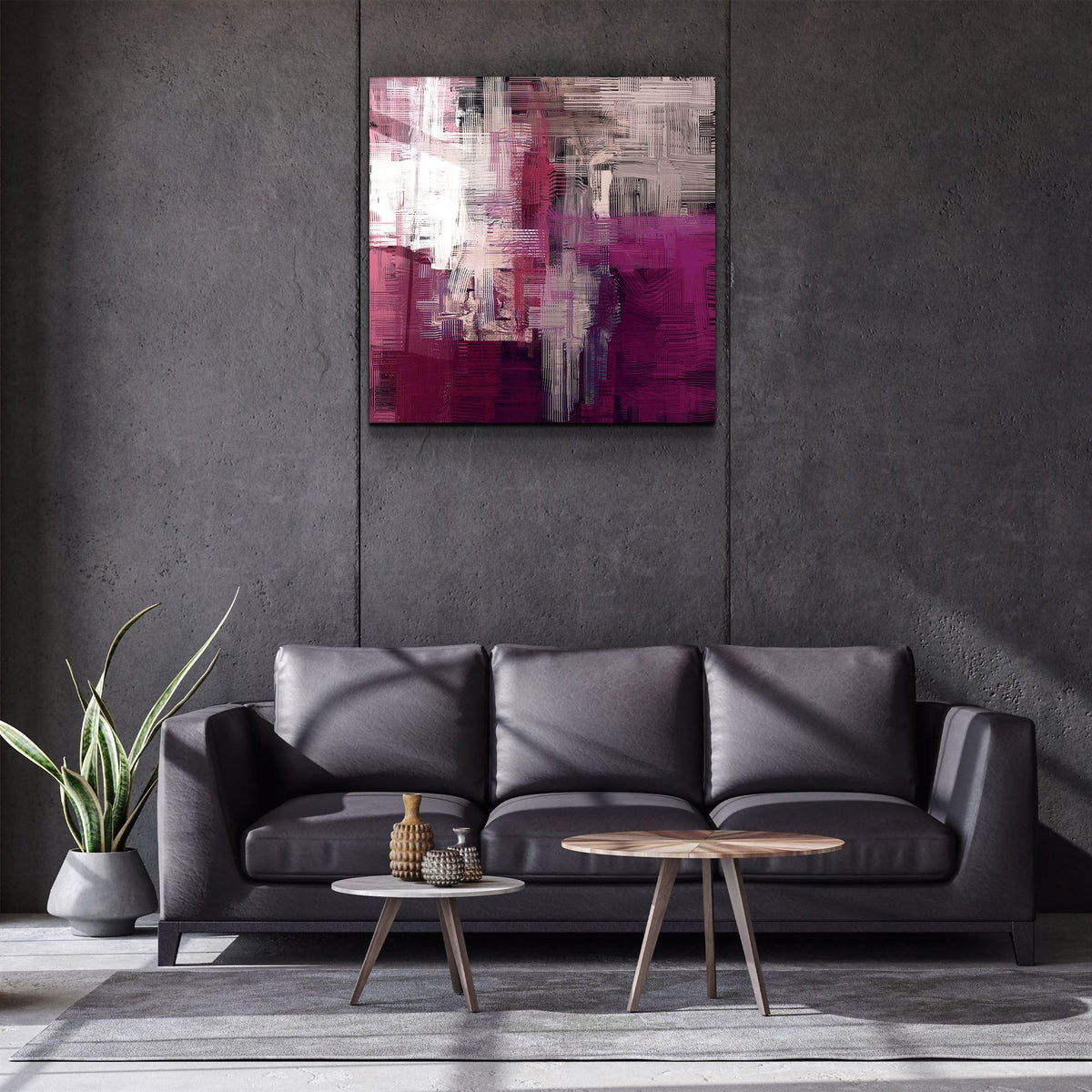 Tableau Mural "Nuances Pourpres"