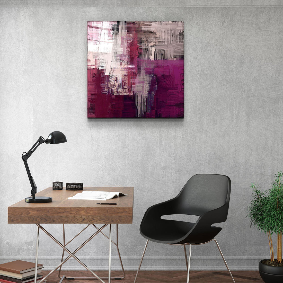 Tableau Mural "Nuances Pourpres"