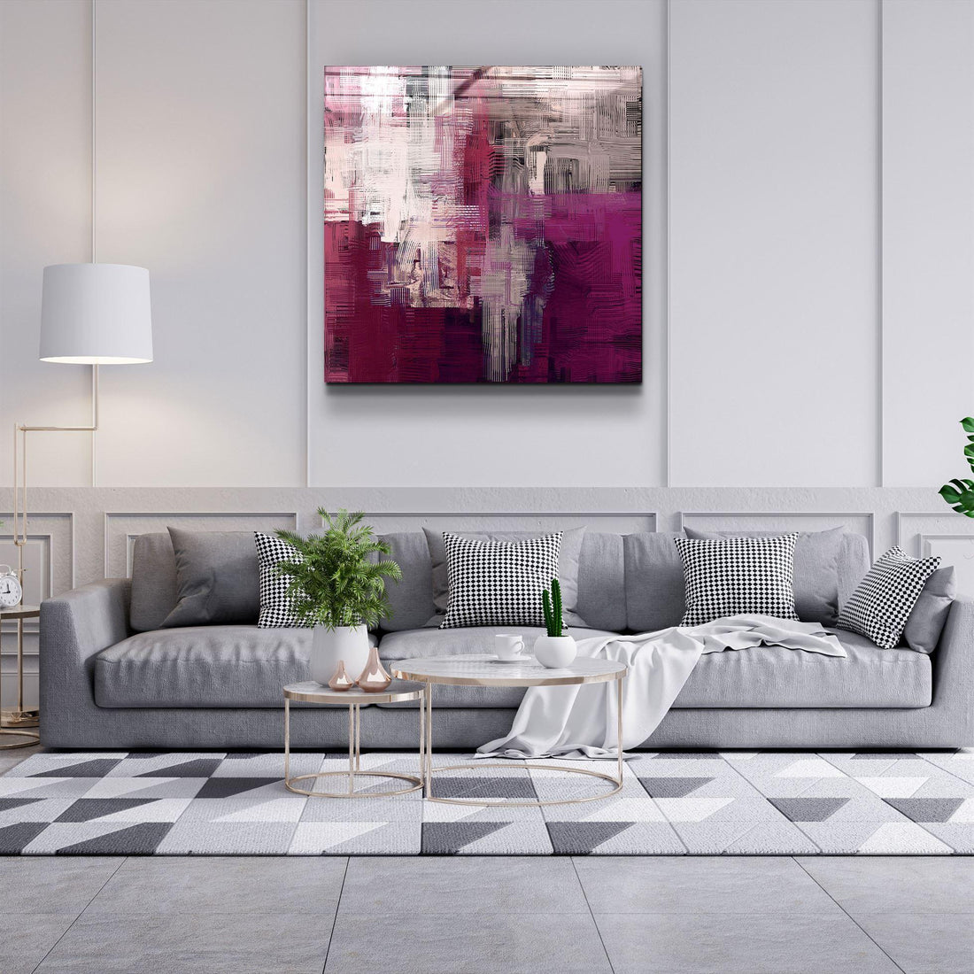 Tableau Mural "Nuances Pourpres"