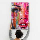 Poster "Portrait Coloré – Femme Abstraite"