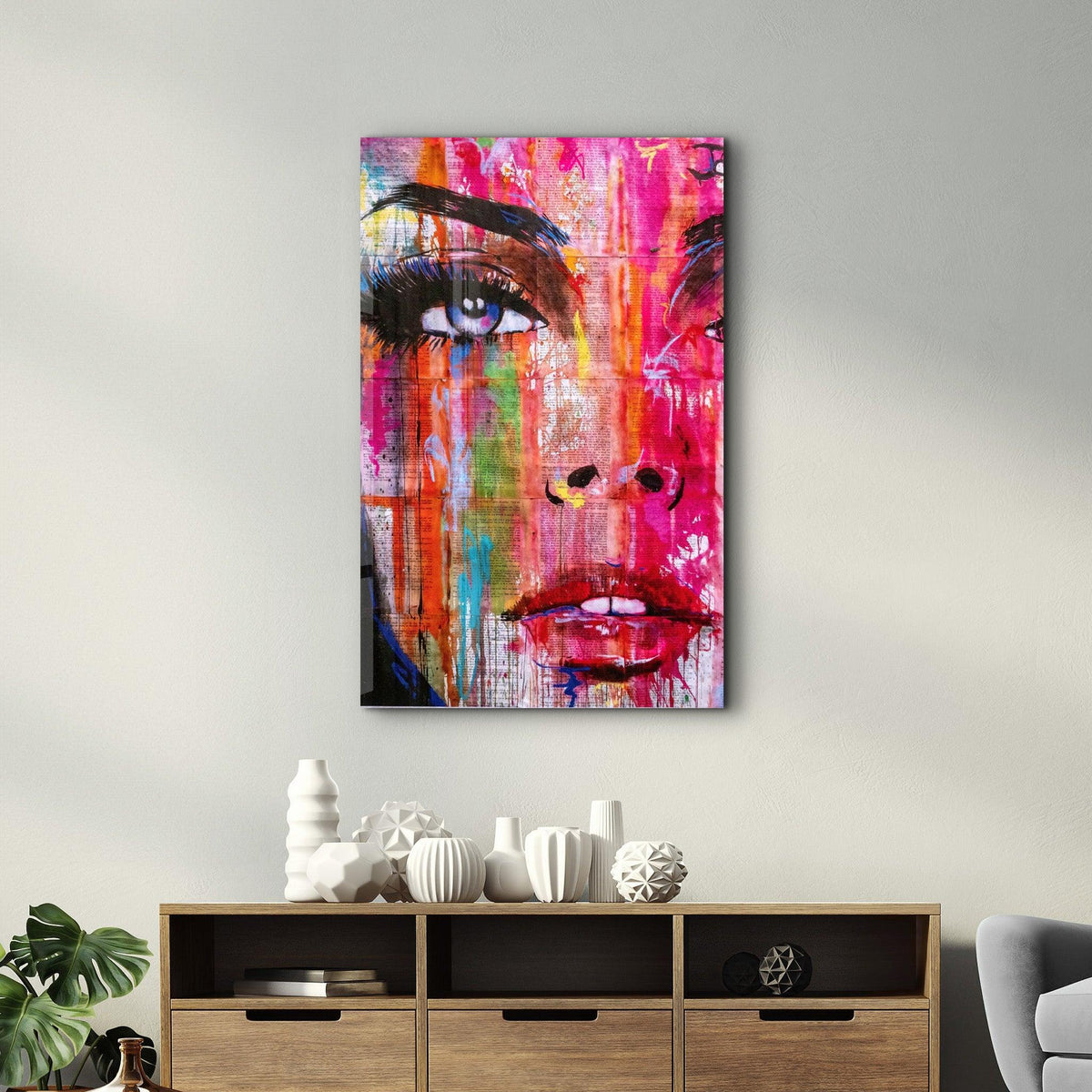 Poster "Portrait Coloré – Femme Abstraite"