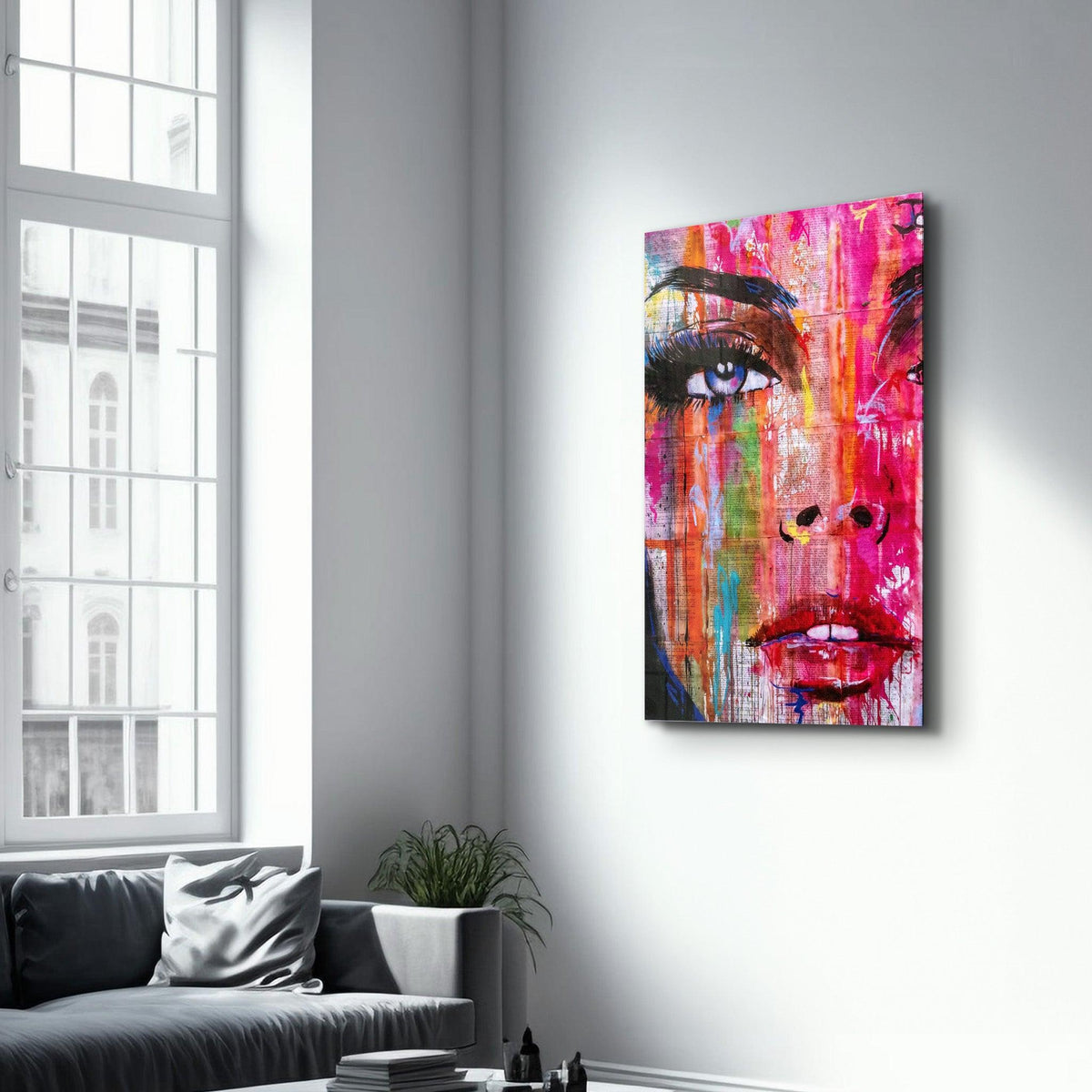 Poster "Portrait Coloré – Femme Abstraite"