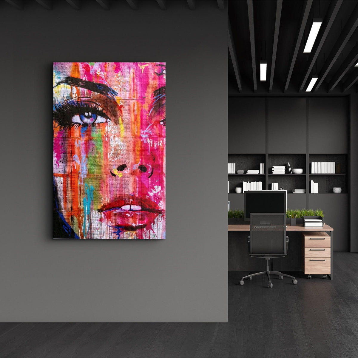 Poster "Portrait Coloré – Femme Abstraite"