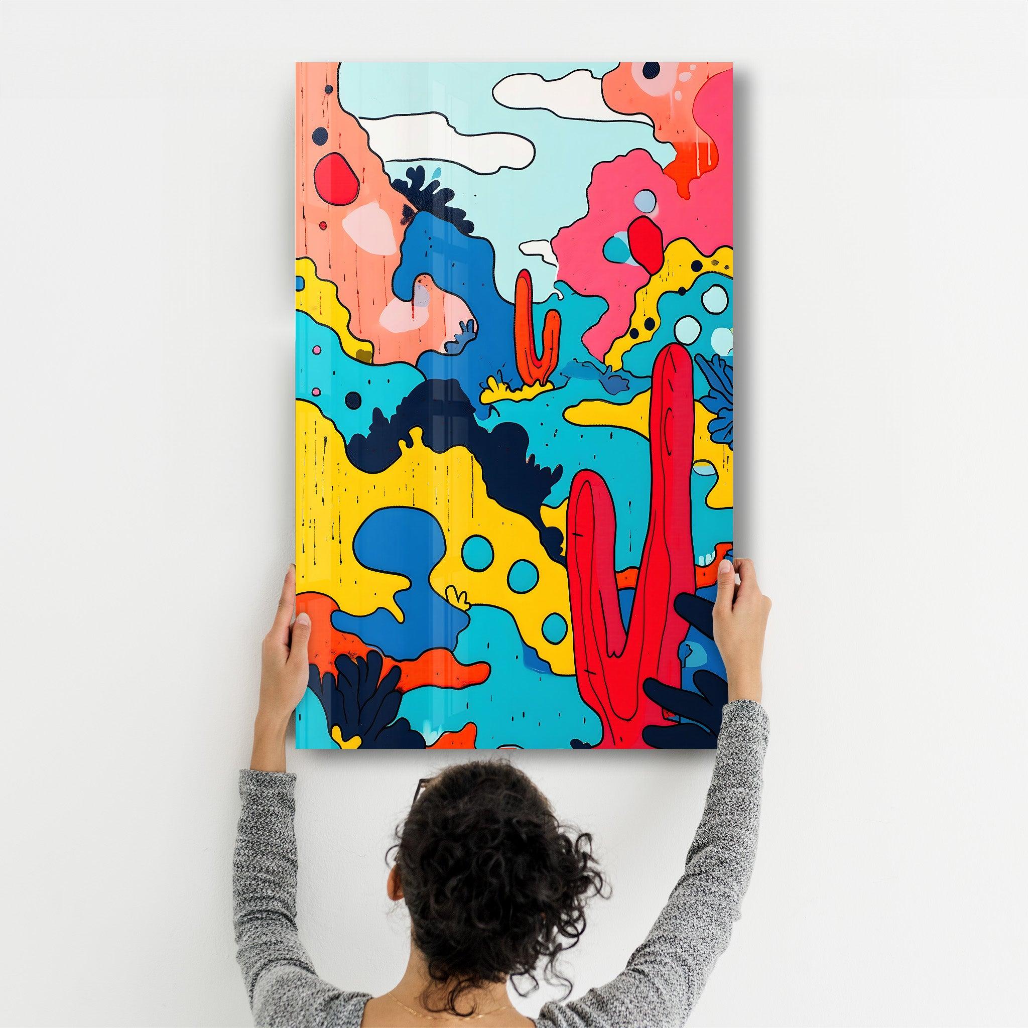 Poster abstrait "Lucky Desert"