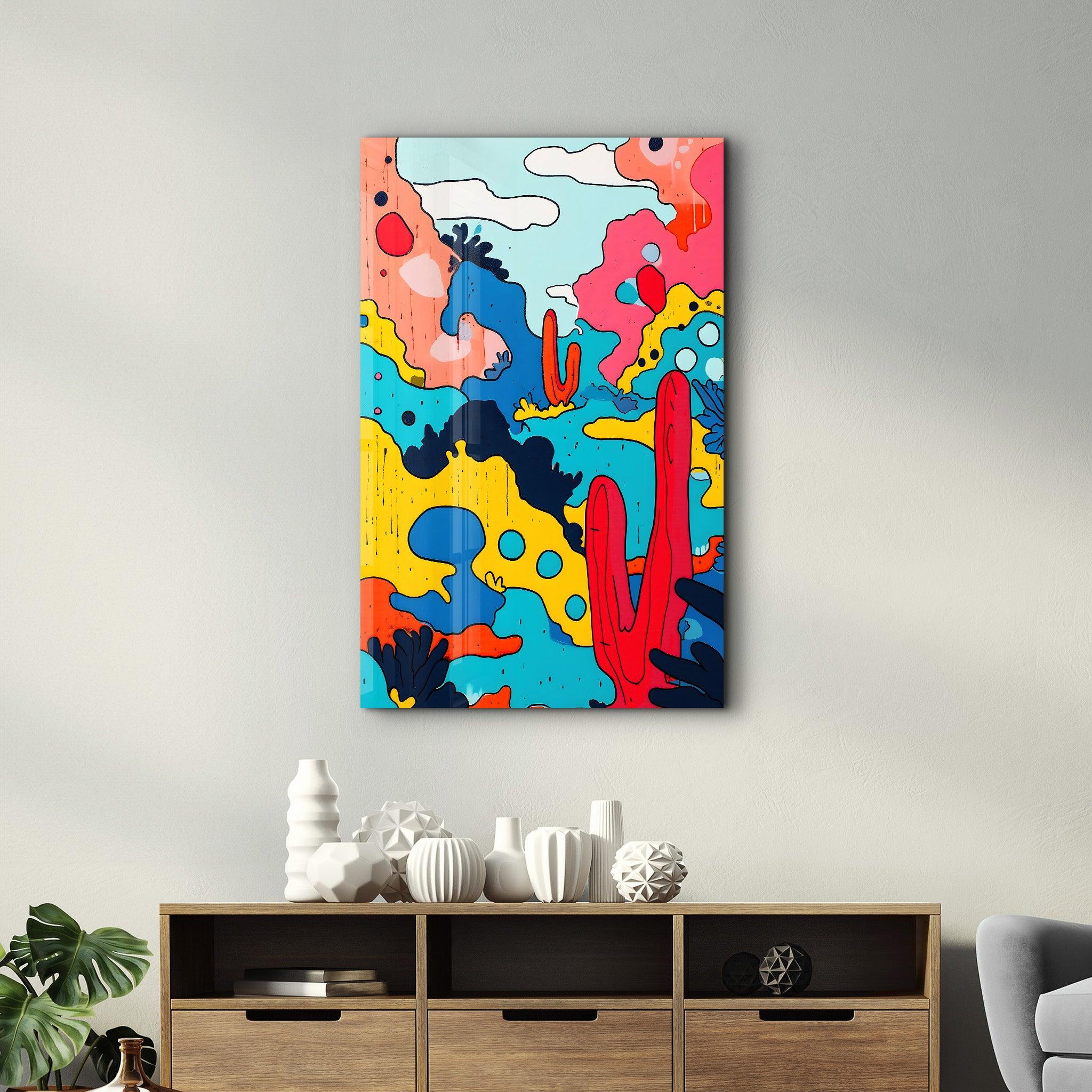 Poster abstrait "Lucky Desert"