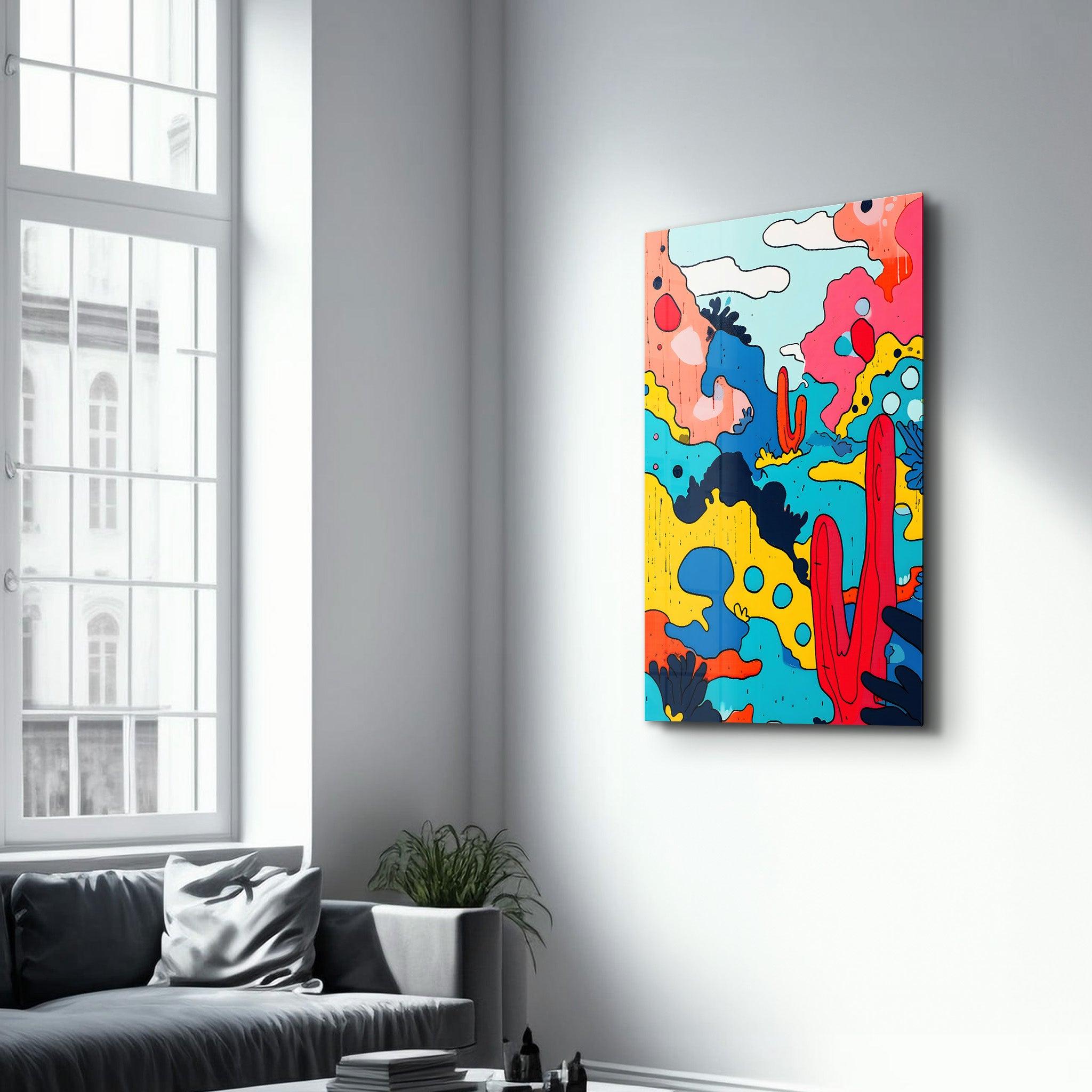 Poster abstrait "Lucky Desert"