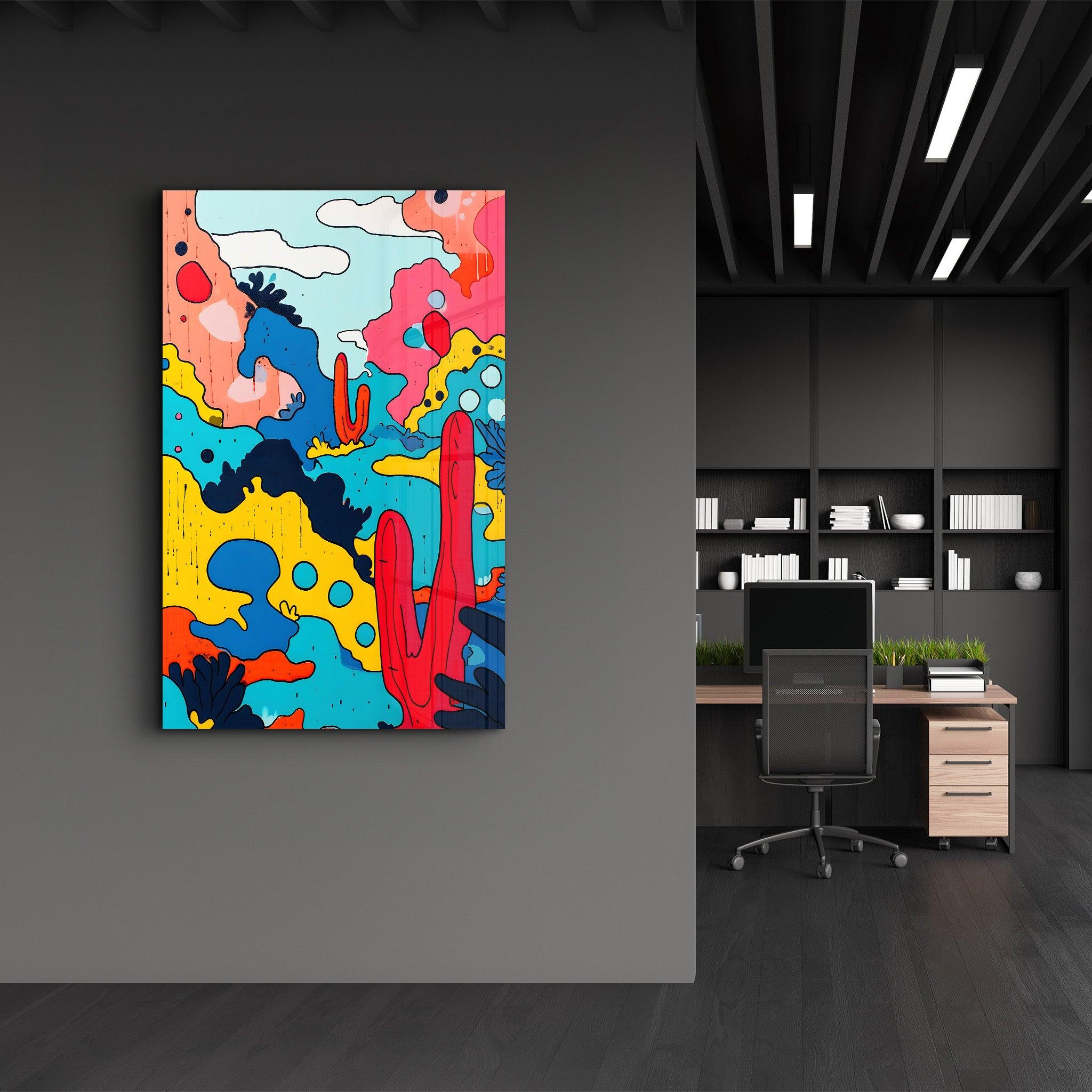 Poster abstrait "Lucky Desert"