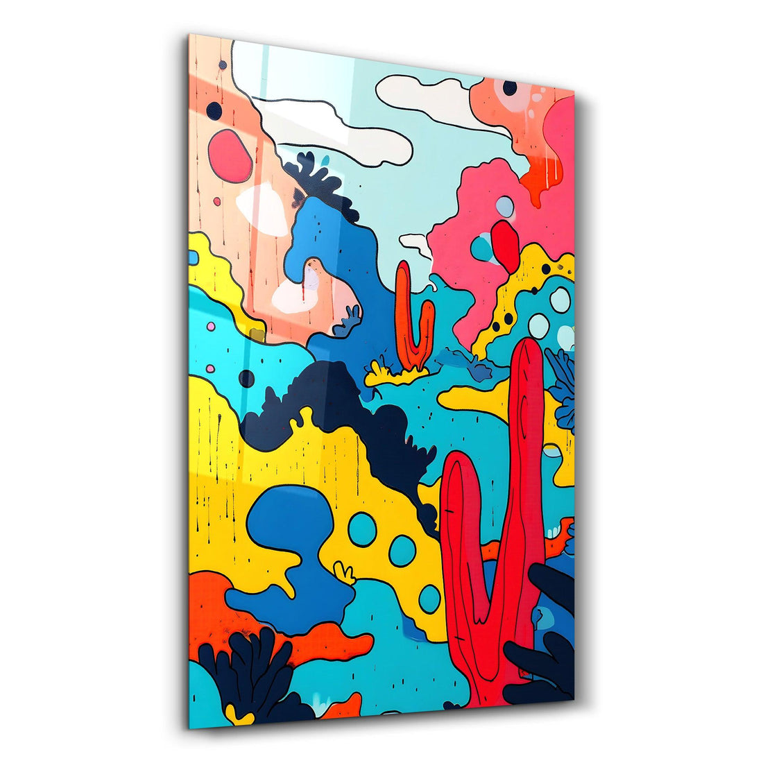 Poster abstrait "Lucky Desert"